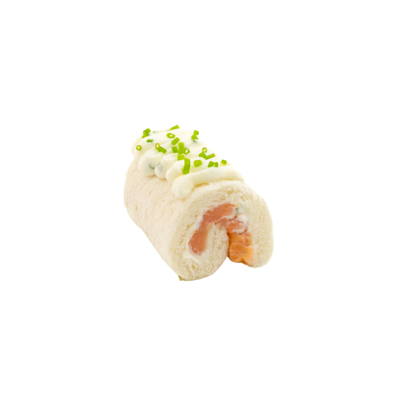 Roll de salmón ahumado