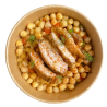 Ensalada de garbanzos con pollo marinado