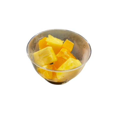 Bol de piña y naranja