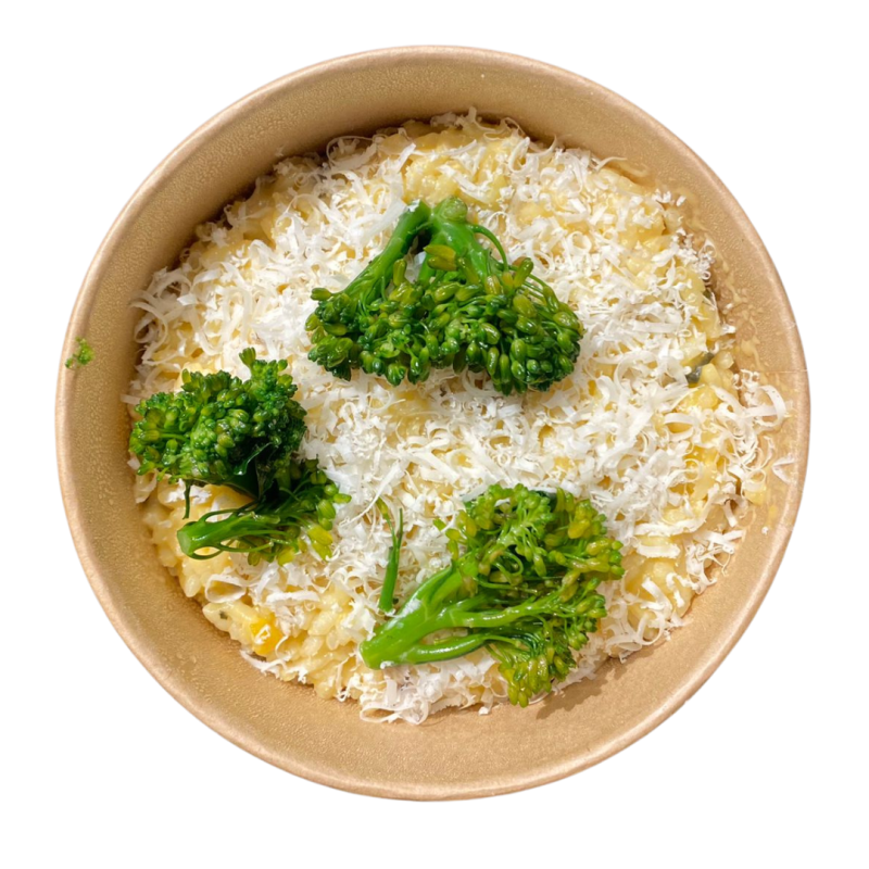 Arroz cremoso de verduras con Grana Padano