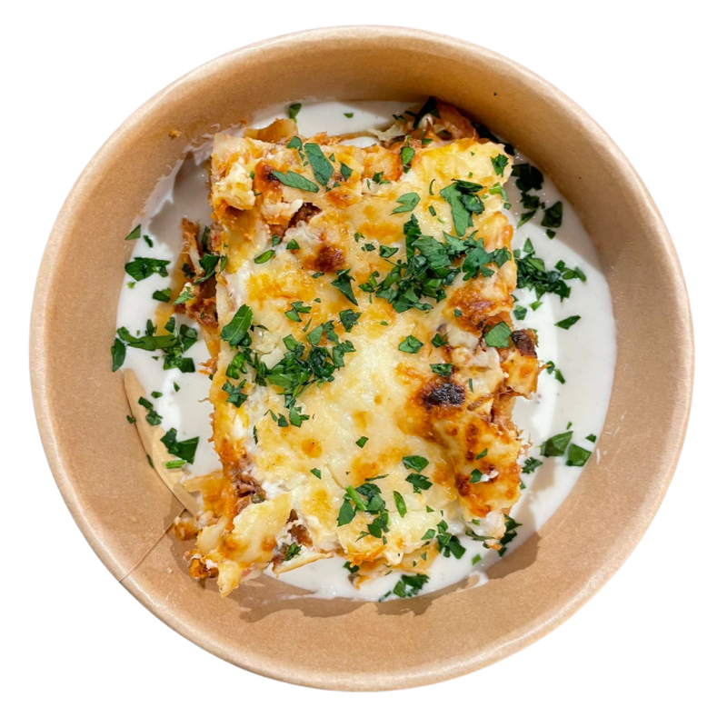 Lasanya a la bolonyesa gratinada
