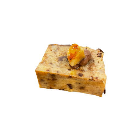 Pudding de plátano y chocolate