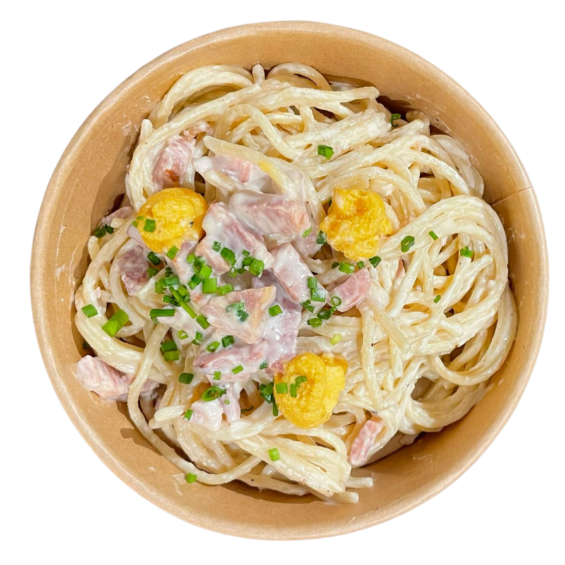 Tagliatelle con falsa carbonara