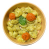 Gnocchis con duo de pestos y avellanas