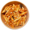 Macarrones alla Norma con piñones
