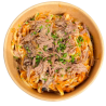 Tagliatelle amb melós de vedella