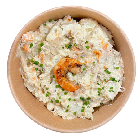 Ensaladilla de cangrejo y langostinos
