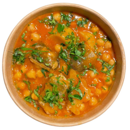 Garbanzos con bacalao