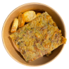 Tortilla de patatas trufada con regañás