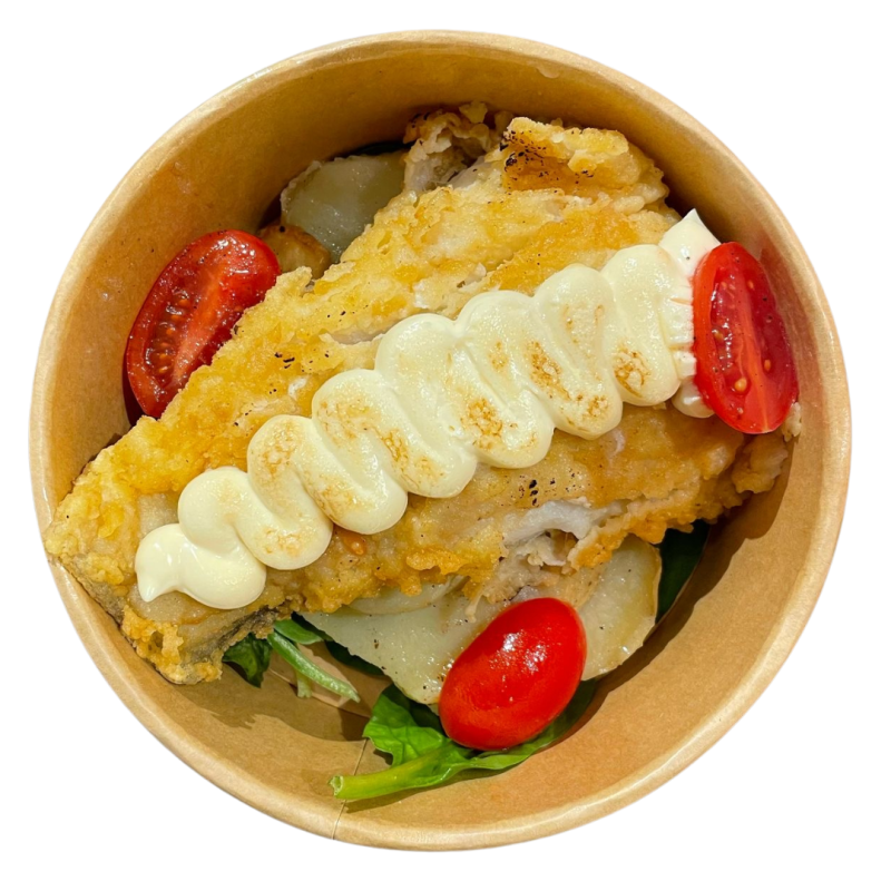 Bacalao con alioli gratinado