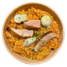 Arroz de secreto ibérico con alcachofas