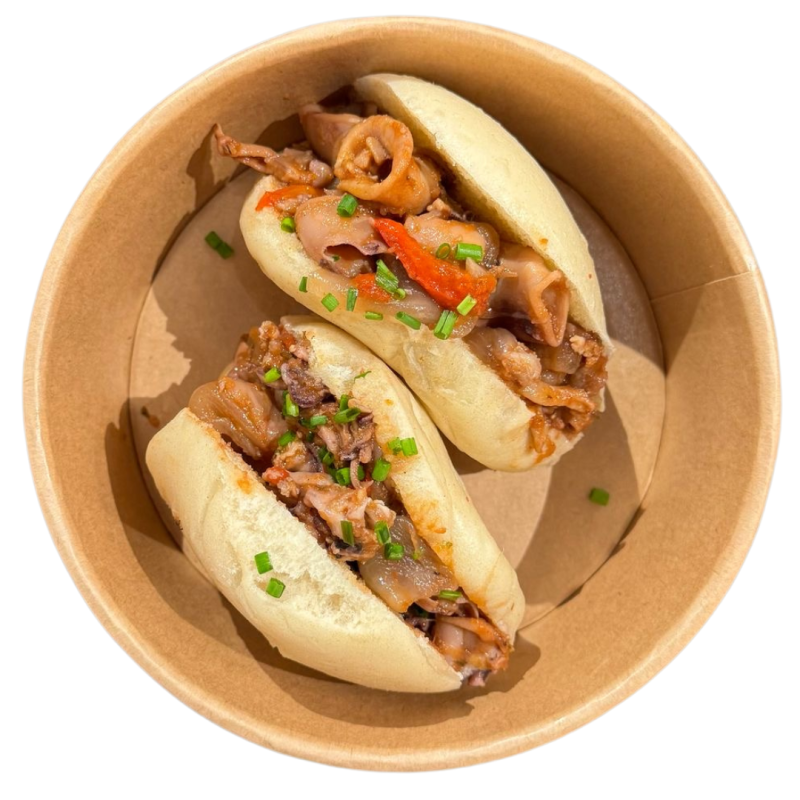 Baos de guisat de calamars