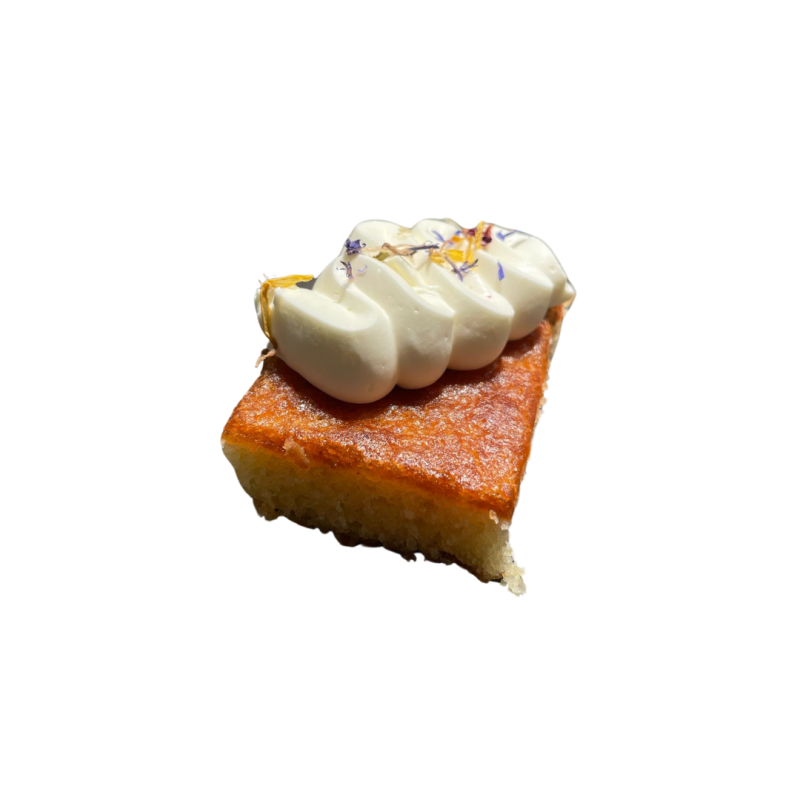 Pa de pessic de llimona amb ganache muntada de mascarpone