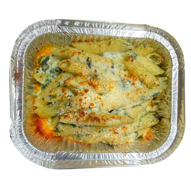 Macarrones de espinacas y ricota gratinados