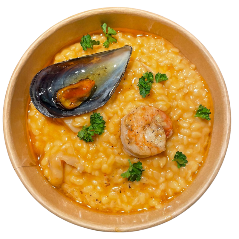 Falso risotto de marisco