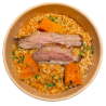 Arroz de secreto ibérico con calabaza asada