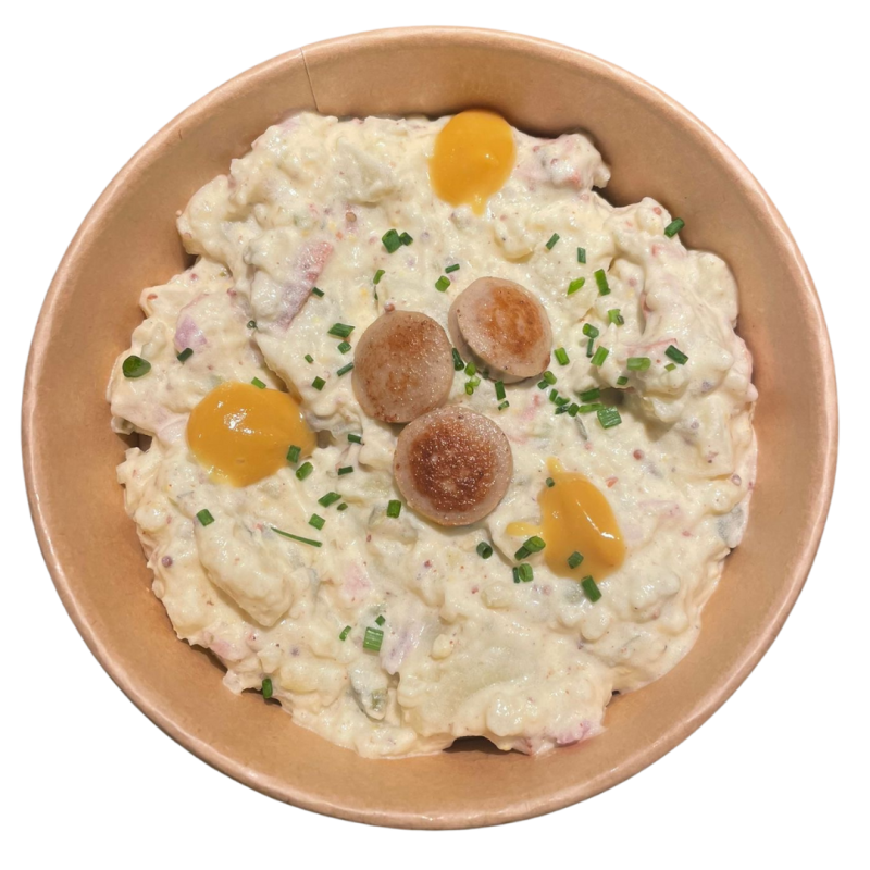 Ensalada alemana con Bratwurst