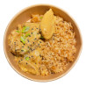 Pollo Satay con arroz de sésamo