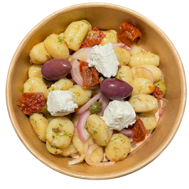 Ensalada de gnocchis griega