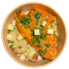 Filete de caballa vizcaína a nuestra manera con patata panadera