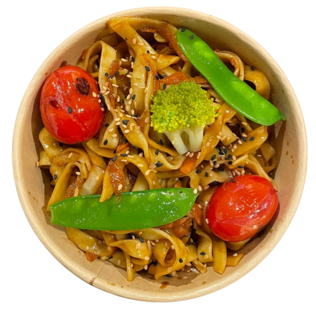 Tagliatelle de verduras braseadas