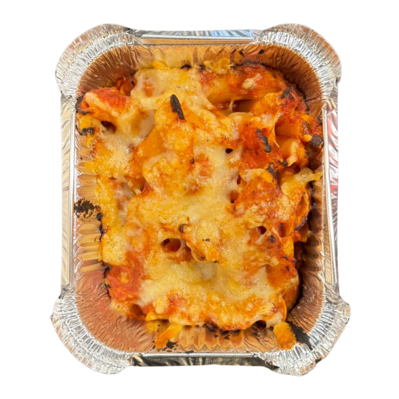 Macarrons de rostit de 3 carns gratinats