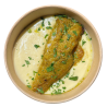 Gallineta estil morú amb cremós de patata