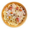 Spaguetti con falsa carbonara y papada Joselito