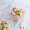 Ensaladilla amb anguila fumada