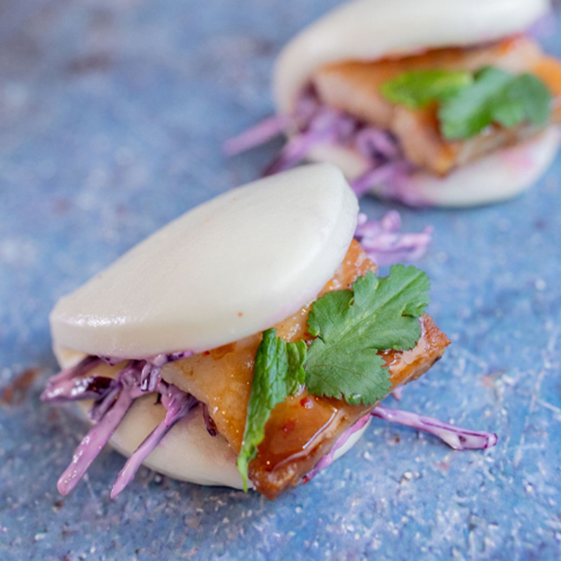 Mini Bao de cansalada de porc