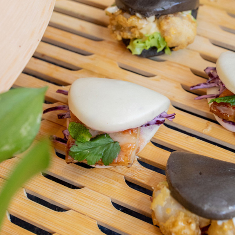 Mini Bao de cansalada de porc