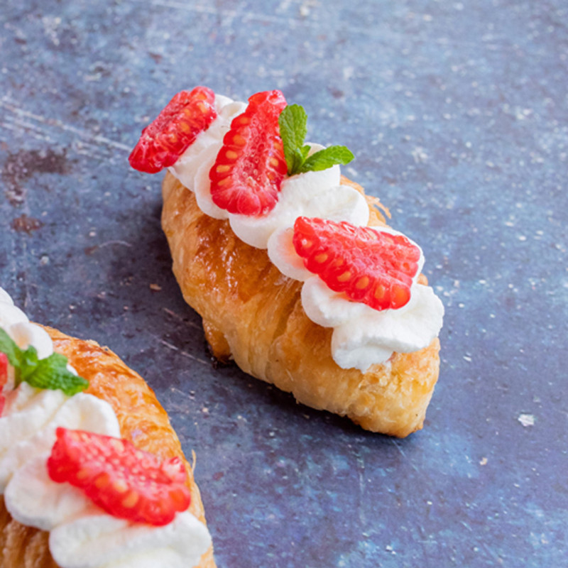 Croissant de chantilly i gerds