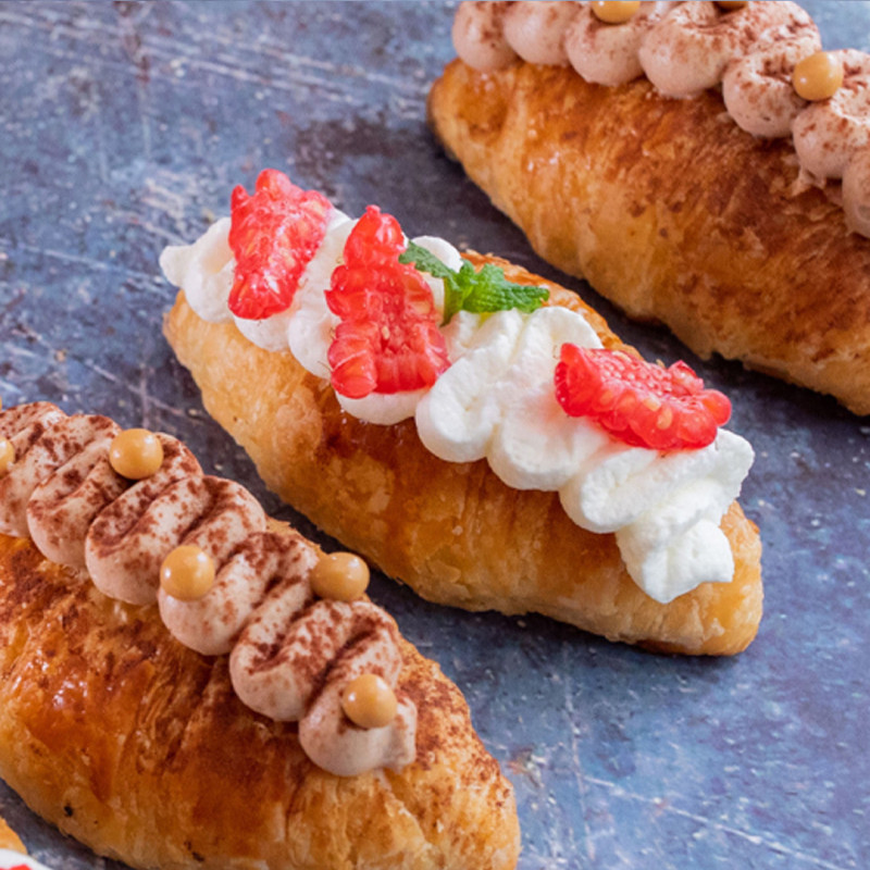 Croissant de chantilly i gerds