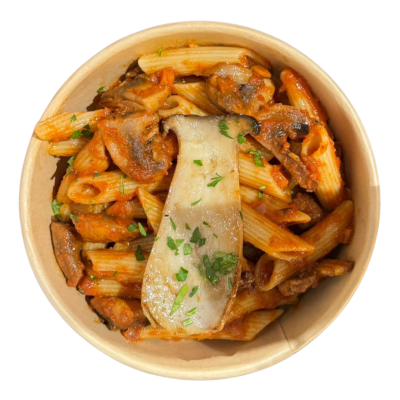 Macarrones al ragú de setas