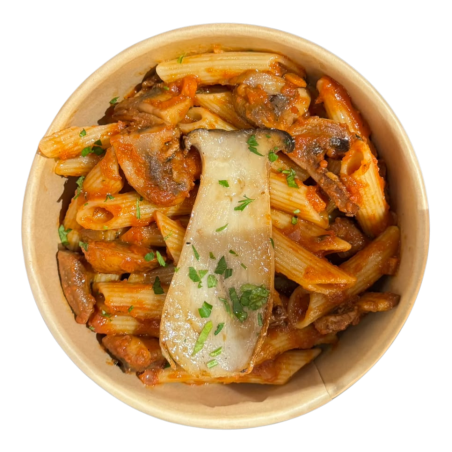 Macarrones al ragú de setas