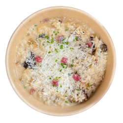 Arròs cremòs de bolets i llonganissa Joselito