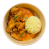 Pollastre tikka massala amb puré